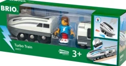 36003 BRIO Turbo-Zug - Batteriebetriebener Spielzeugzug für Kinder ab 3 Jahren-Ravensburger Spieleverlag New