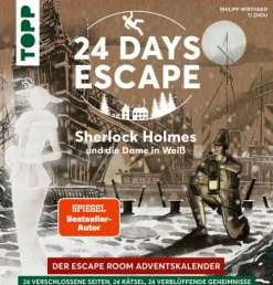 frechverlag GmbH 24 DAYS ESCAPE - Der Escape Room Adventskalender: Sherlock Holmes und die Dame in Weiß Discount