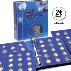 2 Euro Münzen 2004-2012 in Kapseln TOPset-SAFE Schwäbische Albumfab Clearance