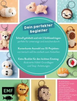 Edition Michael Fischer 55 x häkeln - Mini-Amigurumis Schlüsselanhänger: Dein Kartenset mit niedlichen Tieren & mehr Online