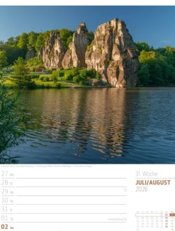 Abenteuer Deutschland Wochenplaner Kalender 2026 | Naturparadiese-Ackermann Kunstverlag Sale