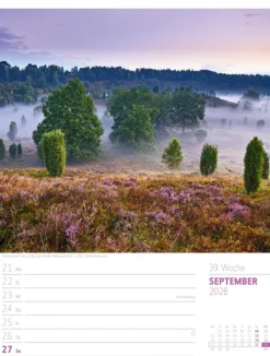 Abenteuer Deutschland Wochenplaner Kalender 2026 | Naturparadiese-Ackermann Kunstverlag Sale