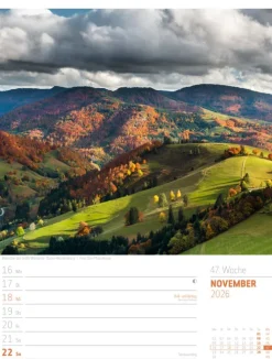Abenteuer Deutschland Wochenplaner Kalender 2026 | Naturparadiese-Ackermann Kunstverlag Sale
