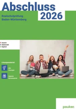 Abschluss 2026 - Realschulprüfung Baden-Württemberg - Deutsch, Mathe, Englisch - Lösungsband-hutt lernhilfen New
