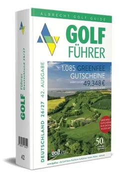 Albrecht Golf Verlag Albrecht Golf Führer Deutschland 26/27 inklusive Greenfee Gutscheinen New