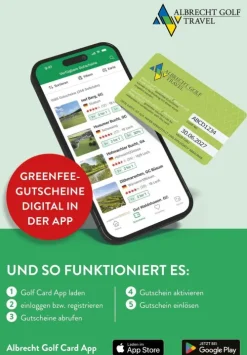 Albrecht Golf Verlag Albrecht Golf Führer Deutschland 26/27 inklusive Greenfee Gutscheinen New
