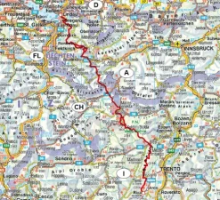 Bergverlag Rother Alpenüberquerung Bodensee - Gardasee Outlet