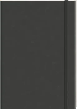 Anaconda Verlag Anaconda Notizbuch/Notebook/Blank Book, punktiert, textiles Gummiband, schwarz, Hardcover (A5), 120g/m² Papier Best