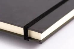 Anaconda Verlag Anaconda Notizbuch/Notebook/Blank Book, punktiert, textiles Gummiband, schwarz, Hardcover (A5), 120g/m² Papier Best