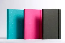 Anaconda Verlag Anaconda Notizbuch/Notebook/Blank Book, punktiert, textiles Gummiband, schwarz, Hardcover (A5), 120g/m² Papier Best