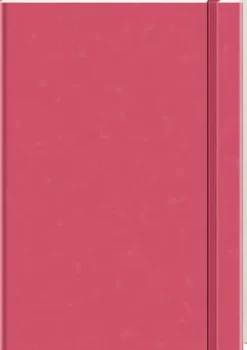 Anaconda Verlag Anaconda Notizbuch/Notebook/Blank Book, punktiert, textiles Gummiband, pink, Hardcover (A5), 120g/m² Papier Clearance