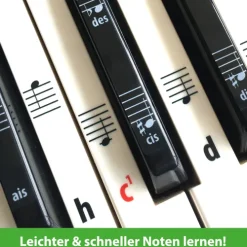 Artist Ahead Musikverlag ARTIST AHEAD® Noten Aufkleber für Klavier & Keyboard Online
