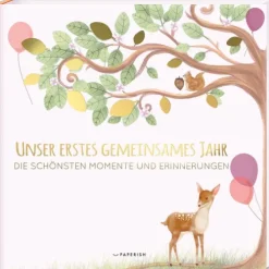 PAPERISH Verlag Babyalbum - UNSER ERSTES GEMEINSAMES JAHR (rosé) Best