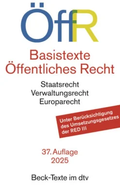 dtv Verlagsgesellschaft Basistexte Öffentliches Recht. ÖffR Clearance