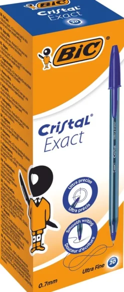 BIC Kugelschreiber Cristal Exact 0.3mm blau, 20er Set Sale