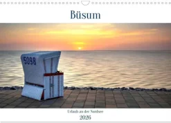 Calvendo Büsum - Urlaub an der Nordsee (Wandkalender 2026 DIN A3 quer), Monatskalender Best