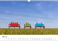 Calvendo Büsum - Urlaub an der Nordsee (Wandkalender 2026 DIN A3 quer), Monatskalender Best