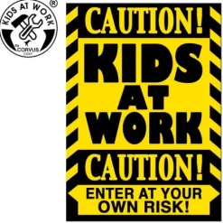 A750415 - Kids at work Postkarte 15x10,5cm-Corvus Hot