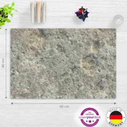 Cover-your-desk Schreibtischunterlage für Kinder und Erwachsene Naturstein Textur , aus hochwertigem Vinyl, 60 x 40 cm Hot