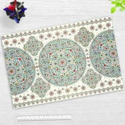 Schreibtischunterlage für Kinder und Erwachsene Orientalisches Muster, aus hochwertigem Vinyl, 60 x 40 cm-Cover-your-desk