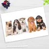 Cover-your-desk Schreibtischunterlage für Kinder 5 süße Hundewelpen, aus hochwertigem Vinyl , 60 x 40 cm Hot