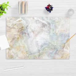Cover-your-desk Schreibtischunterlage für Kinder Marmorplatte in bunten Farben, aus hochwertigem Vinyl , 60 x 40 cm Hot