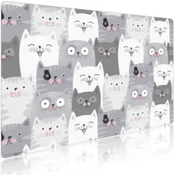 Cover-your-desk Schreibtischunterlage für Kinder und Erwachsene Katzen-Konferenz, aus hochwertigem Vinyl , 60 x 40 cm Hot