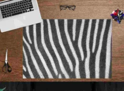 Cover-your-desk Schreibtischunterlage für Kinder und Erwachsene Zebra Muster, aus hochwertigem Vinyl , 60 x 40 cm