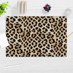 Cover-your-desk Schreibtischunterlage für Kinder Leopardenfell, aus hochwertigem Vinyl , 60 x 40 cm Hot
