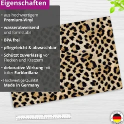 Cover-your-desk Schreibtischunterlage für Kinder Leopardenfell, aus hochwertigem Vinyl , 60 x 40 cm Hot