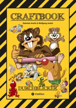 CRAFTBOOK - 100 TOLLE MOTIVE - MALEN - BASTELN - UHRZEIT LERNEN - KNIFFELIGE RÄTSEL - LUSTIGE AUFGABEN - GESTALTEN-tredition New