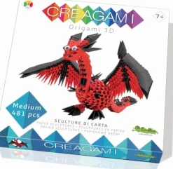 Creagami - Origami 3D Drachen, 481 Teile-CreativaMente