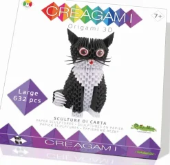 CreativaMente Creagami - Origami 3D Katze, 632 Teile New