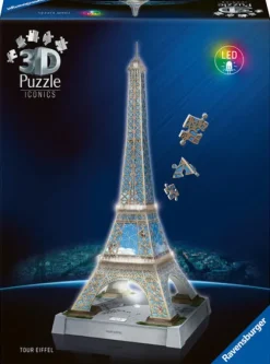 3D Puzzle Iconics: Eiffelturm - mit Licht-Ravensburger Spieleverlag Best