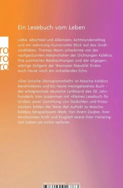 Rowohlt Taschenbuch Das lyrische Stenogrammheft / Kleines Lesebuch für Große Discount