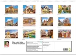 Calvendo Das malerische Colmar im Elsass (Wandkalender 2026 DIN A2 quer), Monatskalender New