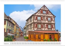 Calvendo Das malerische Colmar im Elsass (Wandkalender 2026 DIN A2 quer), Monatskalender New