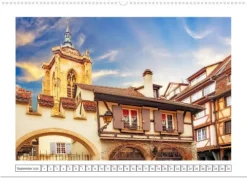 Calvendo Das malerische Colmar im Elsass (Wandkalender 2026 DIN A2 quer), Monatskalender New