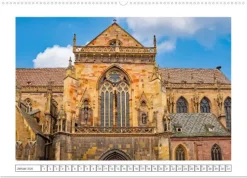 Calvendo Das malerische Colmar im Elsass (Wandkalender 2026 DIN A2 quer), Monatskalender New