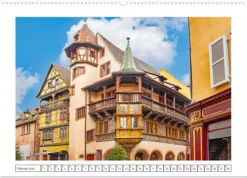 Calvendo Das malerische Colmar im Elsass (Wandkalender 2026 DIN A2 quer), Monatskalender New