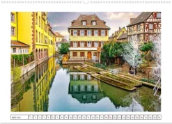 Calvendo Das malerische Colmar im Elsass (Wandkalender 2026 DIN A2 quer), Monatskalender New