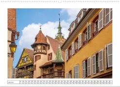 Calvendo Das malerische Colmar im Elsass (Wandkalender 2026 DIN A2 quer), Monatskalender New