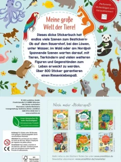Das superdicke Stickerheft - Tiere-Ars Edition GmbH Clearance