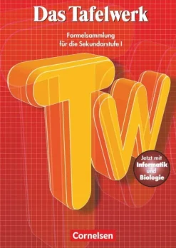 Das Tafelwerk - Formelsammlung für die Sekundarstufe I - Östliche Bundesländer und Berlin-Cornelsen Verlag GmbH Sale