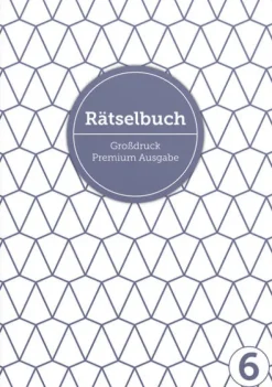 Deluxe Rätselbuch Band 6. XL Rätselbuch in Premium Ausgabe für ältere Leute, Senioren, Erwachsene und Rentner im DIN A4-Format mit extra großer Schrift.-NOVA MD
