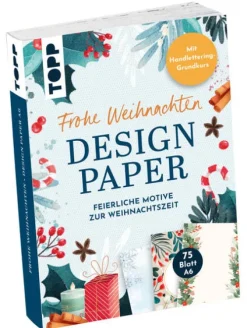 frechverlag GmbH Design Paper A6: Frohe Weihnachten. Mit Handlettering-Grundkurs Best