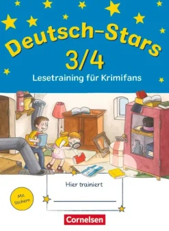 Deutsch-Stars 3/4. Lesetraining für Krimifans-Oldenbourg Schulbuchverl. New