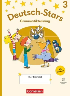 Cornelsen Verlag GmbH Deutsch-Stars 3. Schuljahr- Grammatiktraining - Ausgabe 2025 - Übungsheft mit Lösungen und digitalen Medien Hot