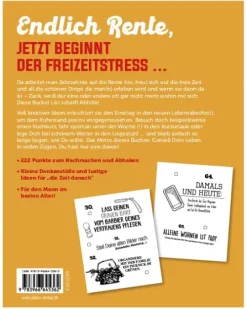 Die Bucket List für Rentner-PLAZA Clearance