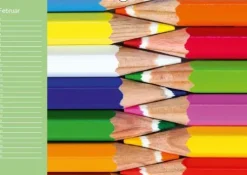 Calvendo Die bunte Welt der Stifte - Geburtstagskalender (Wandkalender immerwährend DIN A3 quer) Outlet